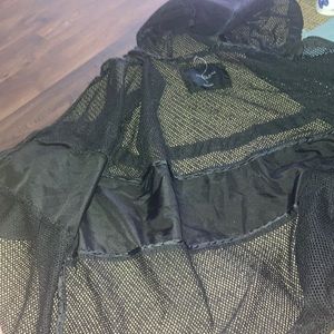 Barley worn all black light jacket